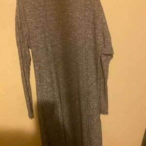 Haute Monde Gray Ribbed Sweater cardigan